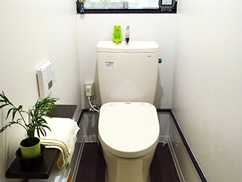 30年来のトイレ、手洗器付の素敵なトイレに！